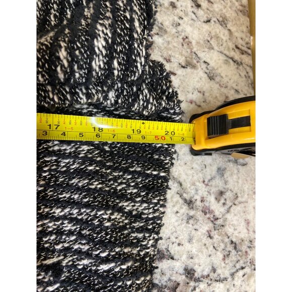 Cathy Daniels Floral Cardigan M  Black White Embroidered Knit Cottagecore Career - Picture 7 of 10